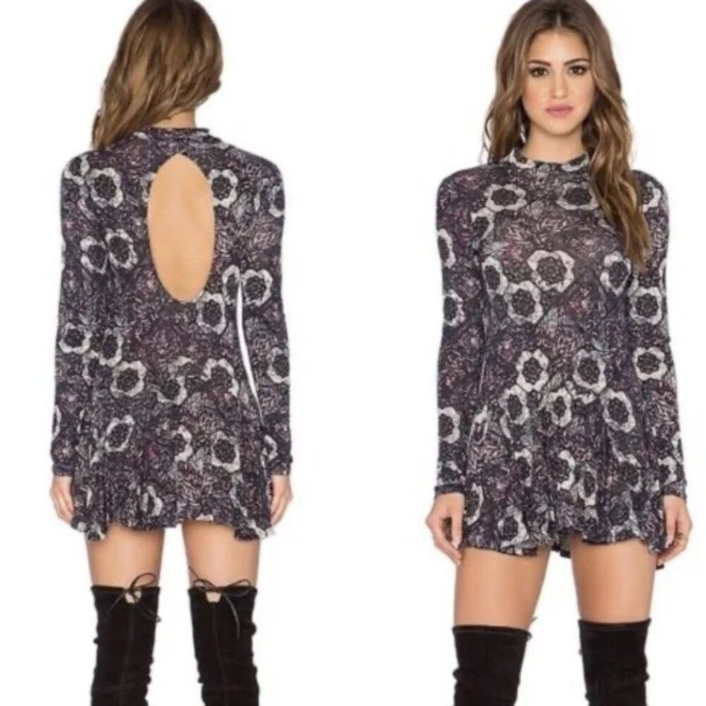 FREE PEOPLE XS Annabelle Tunic in Plum Combo - Picture 5 of 5